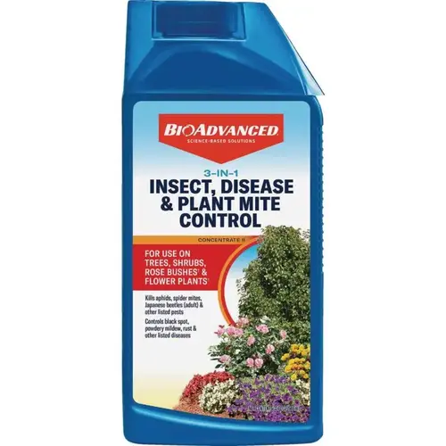 Insect Disease & Mite Control 3-in-1"sect Disease & Mite Control Concentrate 32 fl. oz. Insect Disease & Mite Control 3-in-1"sect Disease & Mite Control Concentrate 32 fl. oz.