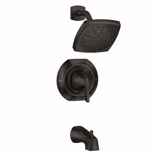 Tub and Shower Faucet Lindor 1-Handle Matte Black Matte Black Tub and Shower Faucet Lindor 1-Handle Matte Black Matte Black