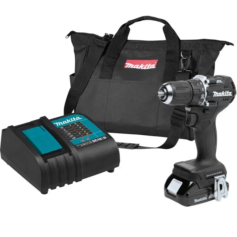 Makita LXT Series Sub-Compact Driver-Drill Kit Battery Included 18 V 1.5 Ah 1/2 in Chuck Keyless Chuck XFD15SY1B Makita LXT Series Sub-Compact Driver-Drill Kit Battery Included 18 V 1.5 Ah 1/2 in Chuck Keyless Chuck XFD15SY1B