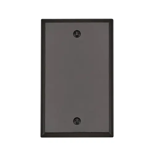 Wall Plate Brown 1 gang Thermoset Plastic Blank Brown Wall Plate Brown 1 gang Thermoset Plastic Blank Brown