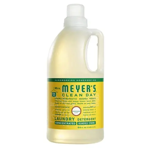 Laundry Detergent Mrs. Meyer's Clean Day Honeysuckle Scent Liquid 64 oz Colorless Laundry Detergent Mrs. Meyer's Clean Day Honeysuckle Scent Liquid 64 oz Colorless