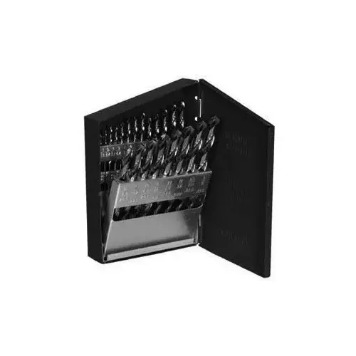 1/16"-3/8"x64 21 Piece HSS Screw Machine Drill Bit Set 135 Degree Cutting Angle Black Oxide 1/16"-3/8"x64 21 Piece HSS Screw Machine Drill Bit Set 135 Degree Cutting Angle Black Oxide