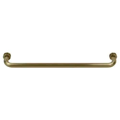 Brushed Bronze 18" BM Series Tubular Single-Sided Towel Bar Brushed Bronze 18" BM Series Tubular Single-Sided Towel Bar