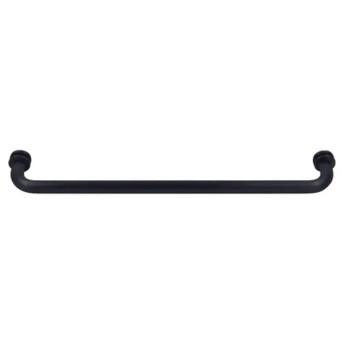 Black 18" BM Series Tubular Single-Sided Towel Bar Black 18" BM Series Tubular Single-Sided Towel Bar