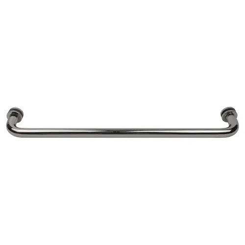 Polished Chrome 18" BM Series Tubular Single-Sided Towel Bar