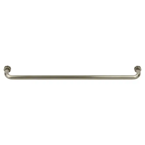 Brushed Nickel 24" BM Series Tubular Single-Sided Towel Bar