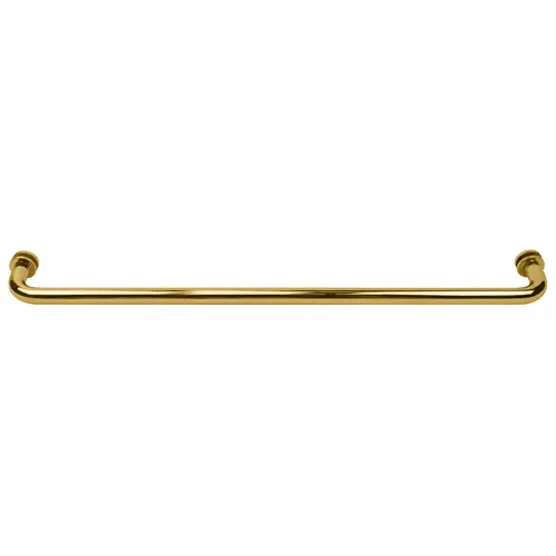 Unlacquered Brass 24" BM Series Tubular Single-Sided Towel Bar