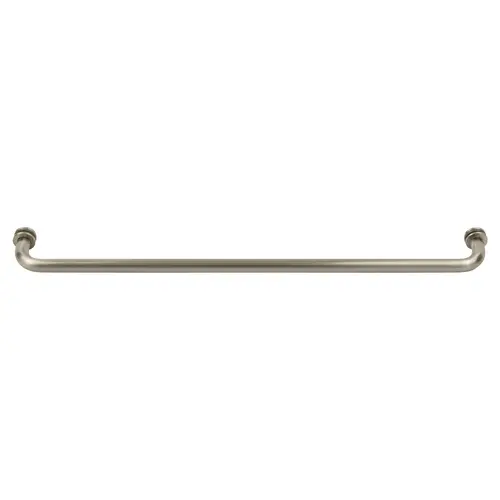 Brushed Nickel 26" BM Series Tubular Single-Sided Towel Bar