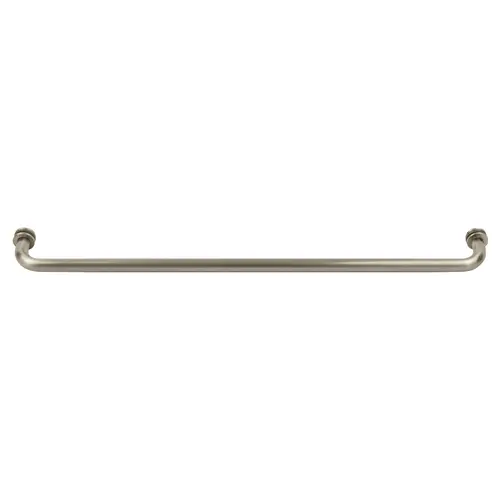 Brushed Nickel 28" BM Series Tubular Single-Sided Towel Bar