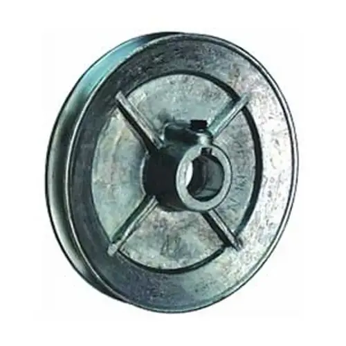 Die-Cast Pulley, 3/4 in Bore, 7 in OD, 1-Groove, 3L, 4L Belt, Aluminum