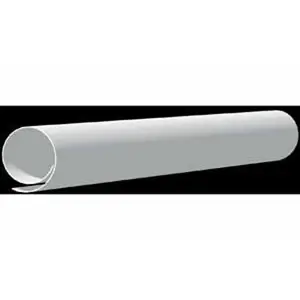 create-a-shelf 649 600 Closet Rod Cover, 1-3/8 in Dia, 72 in L, Plastic