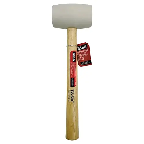 Mallet, 16 oz Head, Rubber Head White Mallet, 16 oz Head, Rubber Head White