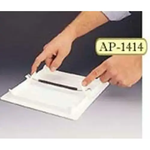 Access Panel, 14 in L, 14 in W, Polystyrene, White