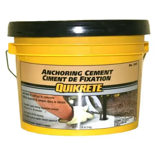 Anchoring Cement, Granules, Brown/Gray, 4.5 kg Pail