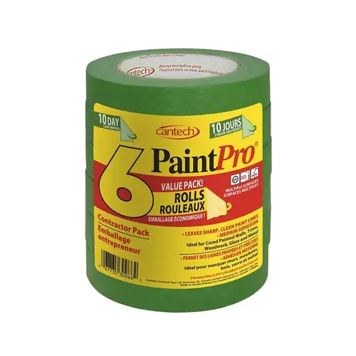 TAPE MASKING GREEN 24MM X 50M - pack of 6 TAPE MASKING GREEN 24MM X 50M - pack of 6