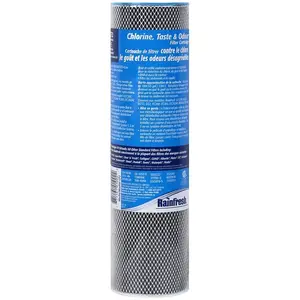 Rainfresh CF2 CF Series Taste and Odor Filter Cartridge, 5 um Filter, Carbon Filter Media