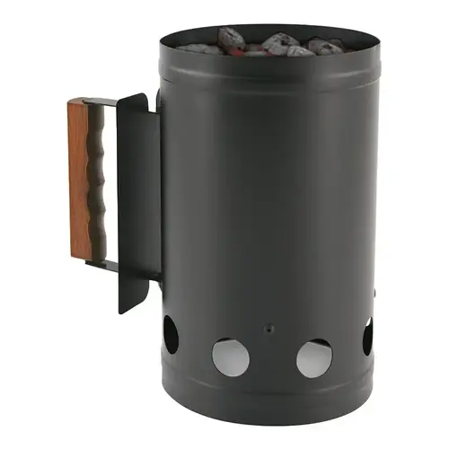 Charcoal Chimney Starter, 1 cu-in Charcoal, Steel Charcoal Chimney Starter, 1 cu-in Charcoal, Steel