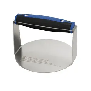 MR BAR BQ 08804RZ Burger Smasher, 5.43 in L, 5.35 in W, Stainless Steel
