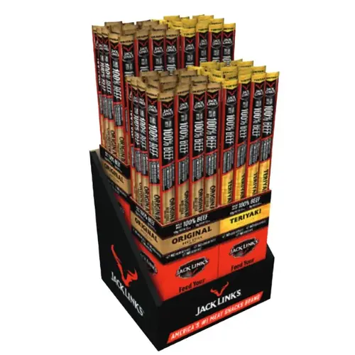 Beef Sticks, Original & Teriyaki, 1.84 oz, Display of 96 Beef Sticks, Original & Teriyaki, 1.84 oz, Display of 96