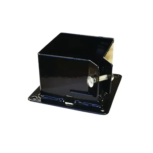 Pylex 13062 Fixbase 44 Post Base, 4 x 4 in Post, Steel, Black, Powder ...