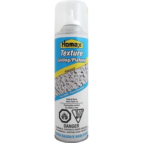 Easy Patch Popcorn Ceiling Texture Spray, Liquid, White, 14 oz Aersol Can Easy Patch Popcorn Ceiling Texture Spray, Liquid, White, 14 oz Aersol Can
