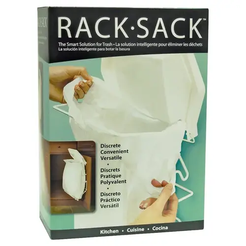Rack Sack Series Trash Disposal System, 15 to 21 L Capacity, 9-1/2 in L, 13-1/2 in H