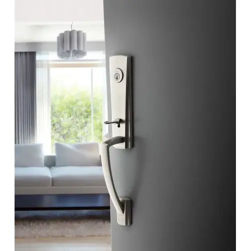 Single Cylinder Miami Handleset Right Hand Square Lever and Contemporary Square Rose with 6AL Latch and Dual Strike Venetian Bronze Finish Single Cylinder Miami Handleset Right Hand Square Lever and Contemporary Square Rose with 6AL Latch and Dual Strike Venetian Bronze Finish