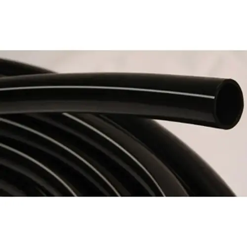 Pipe Tubing, 1-1/2 in, Polyethylene, Black, 100 ft L