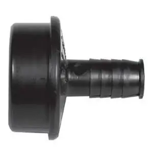 IPEX USA LLC 027278 Dishwasher Pipe Adapter, 1-1/2 x 1/2 in, Spigot x Barb, ABS, Black