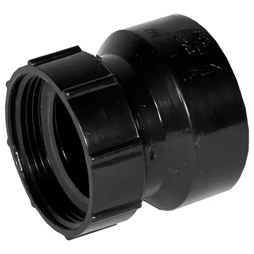Swivel Nut, 1-1/2 in, Hub, ABS, Black Swivel Nut, 1-1/2 in, Hub, ABS, Black