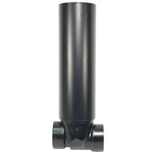 Backwater Valve with Sleeve, 3 in, Hub x Hub x FPT, ABS Body