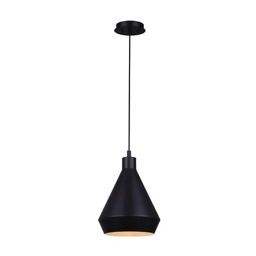 BYCK Pendant Light, 120 V, 60 W, 1-Lamp, Type A Lamp, Metal Fixture, Black Fixture BYCK Pendant Light, 120 V, 60 W, 1-Lamp, Type A Lamp, Metal Fixture, Black Fixture