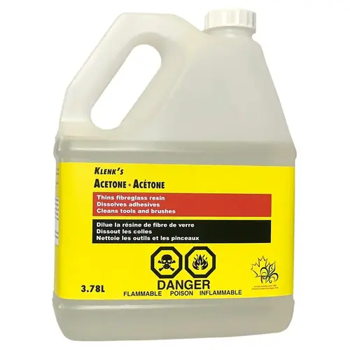Acetone Thinner, Liquid, Ketone, Clear, 3.78 L Acetone Thinner, Liquid, Ketone, Clear, 3.78 L