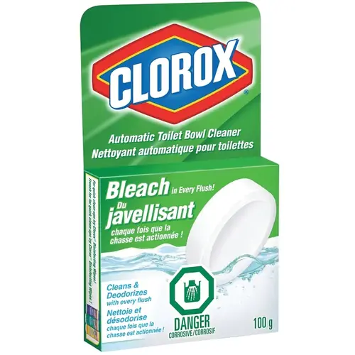 1006 Toilet Bowl Cleaner, 100 g, Solid, Slight Chlorine, White