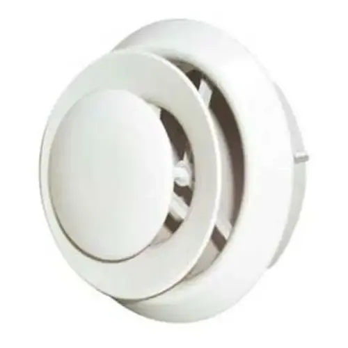 Air Diffuser with Collar, Polypropylene, White Air Diffuser with Collar, Polypropylene, White
