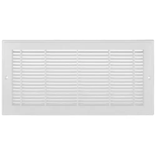 Sidewall Grille, 25-1/4 in L, 7-1/4 in W, Polystyrene, White Sidewall Grille, 25-1/4 in L, 7-1/4 in W, Polystyrene, White
