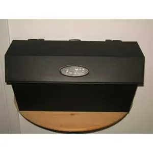 Dancy 60019 Imperial Mailbox, Plastic, Textured, Black, 16-1/2 in W, 5 in D, 8-1/2 in H