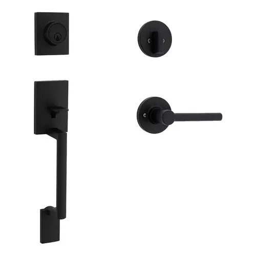 Safe Lock Branton Handleset with Reminy Lever, 3 Grade, Matte Black, 1-3/8 to 1-3/4 in Thick Door Safe Lock Branton Handleset with Reminy Lever, 3 Grade, Matte Black, 1-3/8 to 1-3/4 in Thick Door