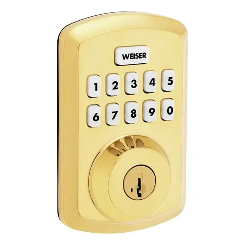 Powerbolt 3 Deadbolt, 3 Grade, Keypad Key, Zinc, Polished Brass, 1-3/8 to 1-3/4 in Thick Door Gold Powerbolt 3 Deadbolt, 3 Grade, Keypad Key, Zinc, Polished Brass, 1-3/8 to 1-3/4 in Thick Door Gold