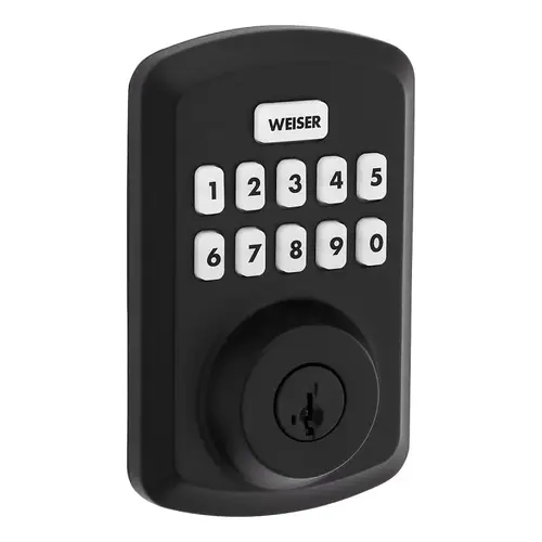 Powerbolt 3 Deadbolt, 3 Grade, Keypad Key, Zinc, Matte Black, 1-3/8 to 1-3/4 in Thick Door Powerbolt 3 Deadbolt, 3 Grade, Keypad Key, Zinc, Matte Black, 1-3/8 to 1-3/4 in Thick Door
