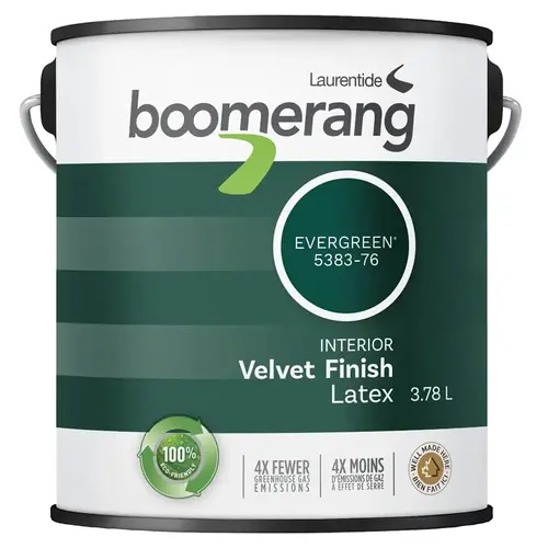 5383 Series Interior Paint, Eggshell Sheen, Evergreen, 1 gal, 430 sq-ft Coverage Area