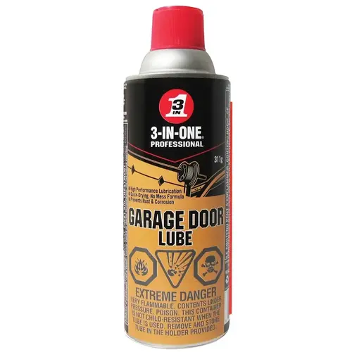Garage Door Lube, 311 g, Aerosol Can Clear Garage Door Lube, 311 g, Aerosol Can Clear