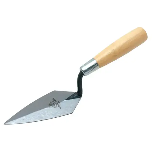 Pointing Trowel, 4-1/2 in L Blade, 2-1/4 in W Blade, HCS Blade, Hardwood Handle
