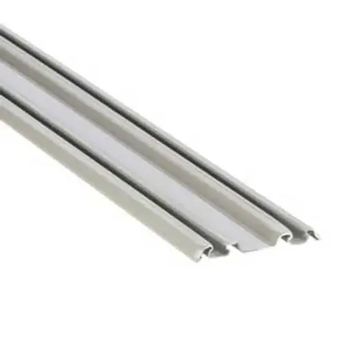 Door Bottom Track, Powder-Coated, 72 in L Bright White