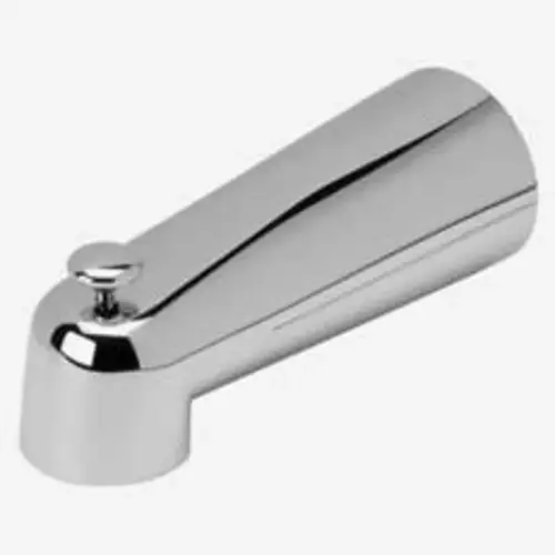 M-Line Series Diverter Tub Spout, 7 in L, 1/2 in Connection, Slip, Zinc, Chrome Plated M-Line Series Diverter Tub Spout, 7 in L, 1/2 in Connection, Slip, Zinc, Chrome Plated