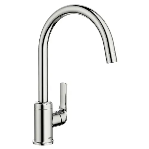 Charmant Series Kitchen Faucet, 1.5 gpm, Stainless Steel, Chrome Plated, Deck Mounting, Lever Handle Charmant Series Kitchen Faucet, 1.5 gpm, Stainless Steel, Chrome Plated, Deck Mounting, Lever Handle