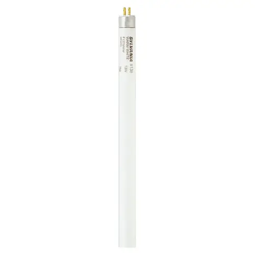 Fluorescent Bulb, 13 W, T5 Lamp, Miniature G5 Lamp Base, 880 Lumens, 3000 K Color Temp, Soft White Light
