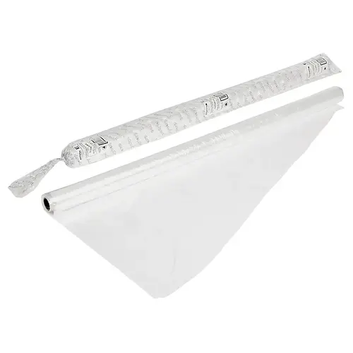 Economy Polyfilm, 177 ft L, 102 in W, Polyethylene, Clear