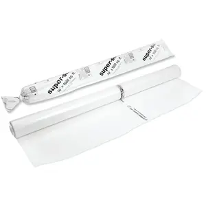 Polytarp 66-0020 Polyfilm, 100 ft L, 10 ft W, 6 mil Thick, Polyethylene, Clear