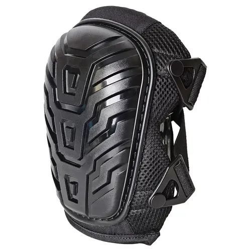 GELite Series Hard Terrain Knee Pad, One-Size, Gel, Neoprene Pad, Clip, Strap Closure Pair Black